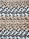 Adult Tan Leopard Minky on Minky Blanket