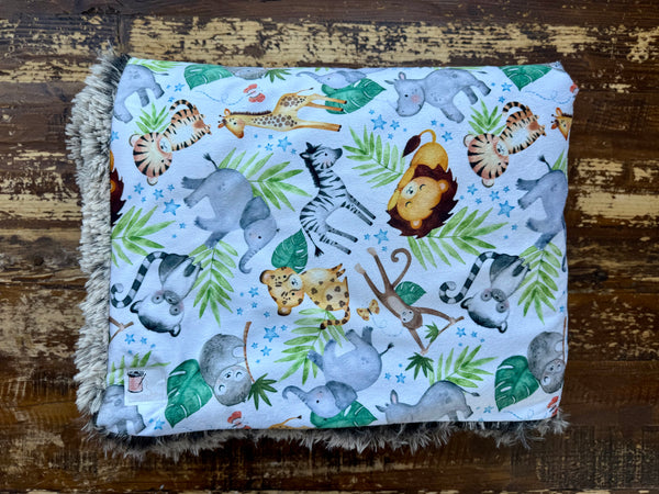 Baby Wild About You Minky Fur Blanket