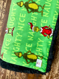 Adult Green Grinch Fleece Fur Blanket