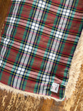 Adult Plaid Flannel Fur Blanket