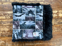 Godzilla Minky Fur Car seat Blanket