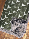 Adult Longhorn Minky Fur Blanket