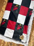 SALE Travel Carrington Cardinals Minky Fur Blanket