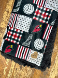 SALE Travel Cardinals Volleyball Blanket ❤️🏐🖤