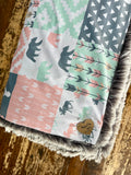 Toddler Woodland Wander Minky Fur Blanket