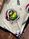 Adult Grinchmis Minky Fur Blanket