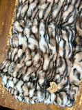 Adult Enzo Tiger Minky on Minky Blanket