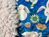 Toddler Rabbits Minky Fur Blanket