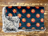 Adult Basketball Minky Fur Blanket