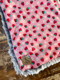 Mini Baby Strawberry Minky Fur Blanket