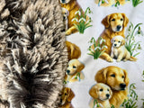 Toddler Golden Retriever Minky Fur Blanket
