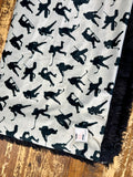 Adult Tan Hockey Minky Fur Blanket