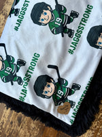 PRE-ORDER Toddler #JAGGSSTRONG Minky Fur Blanket