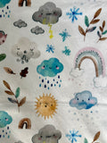Mini Baby Blush Skies Minky Fur Blanket