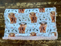 Baby Highland Cow Minky Fur Blanket