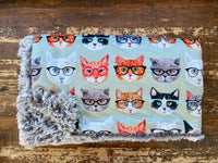 Toddler Cool Cats Minky Fur Blanket