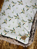 Adult Duck Hunting Minky Fur Blanket