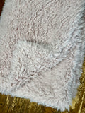 Adult Non shaggy Rosewater Pink Minky Fur Blanket