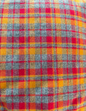 Adult Flannel Harvest Plaid Fur Blanket