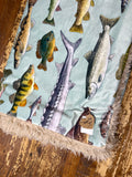 Adult Fishing Minky Fur Blanket
