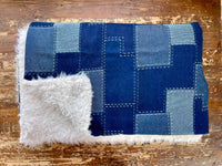 Adult Jean Patchwork Fur Blanket