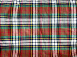 Adult Plaid Flannel Fur Blanket