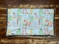 Mini Baby Woodland Animal Minky Fur Blanket