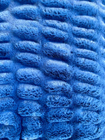 Adult Enzo Royle Blue Minky on Minky Blanket