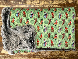 Adult Cowgirl Pinups Minky Fur Blanket