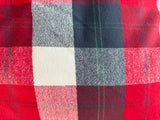 Adult Flannel Cabin Comfort Plaid Fur Blanket