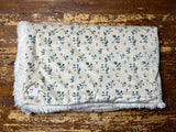 Adult Blue Floral Fur Blanket