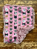Minky Fur Lovey Blanket