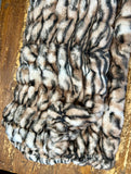 Adult Enzo Tiger Minky on Minky Blanket
