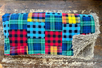 Adult Flannel Patchwork Fur Blanket