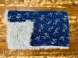 Midnight Stars Embrace Cotton Fur Car seat Blanket