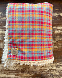 Adult Flannel Harvest Plaid Fur Blanket