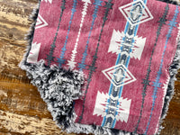 Aztec Flannel Fur Car Seat Blanket