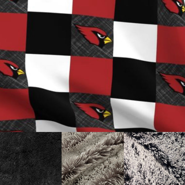 Adult Carrington Cardinals Minky Fur Blanket