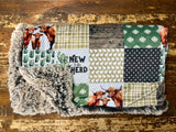 Toddler NEW to the Herd Minky Fur Blanket