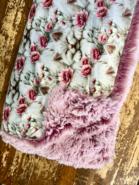 Toddler Kitty Minky Fur Blanket