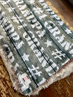 Adult #1 Grandpa Minky Fur Blanket