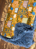 Adult Keep Calm Read On Minky Fur Blanket
