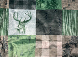 Adult Deer Hunting Minky Fur Blanket