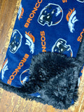 Adult XL Football Fleece Fur Blanket