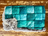 Toddler Teal Minky Fur Blanket