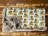 Toddler Golden Retriever Minky Fur Blanket