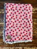 Mini Baby Strawberry Minky Fur Blanket