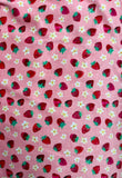 Toddler Strawberries Minky Fur Blanket