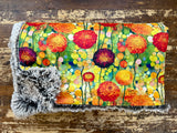 Adult Blooming Minky Fur Blanket