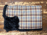Toddler Plaid Minky Fur Blanket